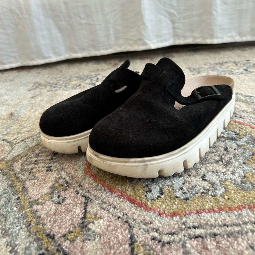 Boston Papillio by Birkenstock Suede Leather Clog